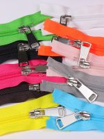 ❡ 5pcs 5 40cm-80cm (15.7-31.5 inches) closed nylon coil zipper fits clothes in 10 colors