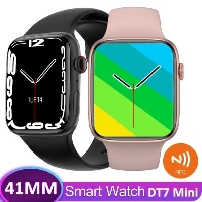 ZZOOI 2022 New DT7 mini Women Smart Watch 41mm Series 7 Bluetooth Call Wireless Charging Waterproof Sports GPS Tracker Men Smartwatch