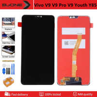 จอ LCD แบบดั้งเดิมสำหรับ หน้าจอVivo V9 V9 Pro V9 Youth Vivo Y85ดิจิไทเซอร์จอแสดงผล LCD หน้าจอแบบสัมผัสหน้าจอสมบูรณ์6.3นิ้ว