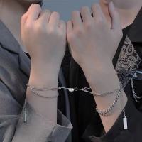 สร้อยข้อมือคู่รักคู่ชายและหญิงอินเทรนด์ ins สร้อยข้อมือเย็บสองชั้นสร้อยข้อมือแม่เหล็กแห่งความรัก ...