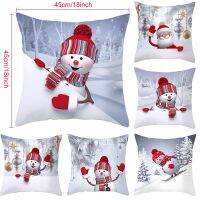 ；‘。、’ Merry Christmas Cushion Cover Christmas Decorations For Home 2023 Christmas Ornaments Xmas Navidad Gifts Happy New Year 2024