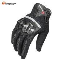 【CW】Riding Tribe Summer Gloves Men For Motorcycle Breathable &amp; Hard Knuckle Hand Protection Design Touch Screen Riding Gloves  MC-56