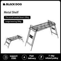 BlackDog [COD] outdoor metal storage rack โครงเหล็ก portable outdoor barbecue picnic metal shelf