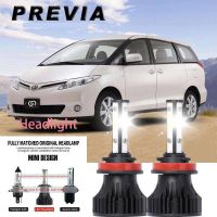 ไฟหน้ารถยนต์ LED 40w 6000k สีขาว สําหรับ Toyota Previa 2004-2016 2PCS