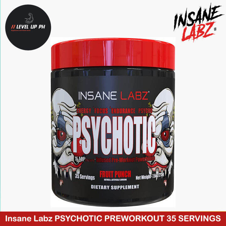 Insane Labz PSYCHOTIC Preworkout (35 Servings) Lazada PH