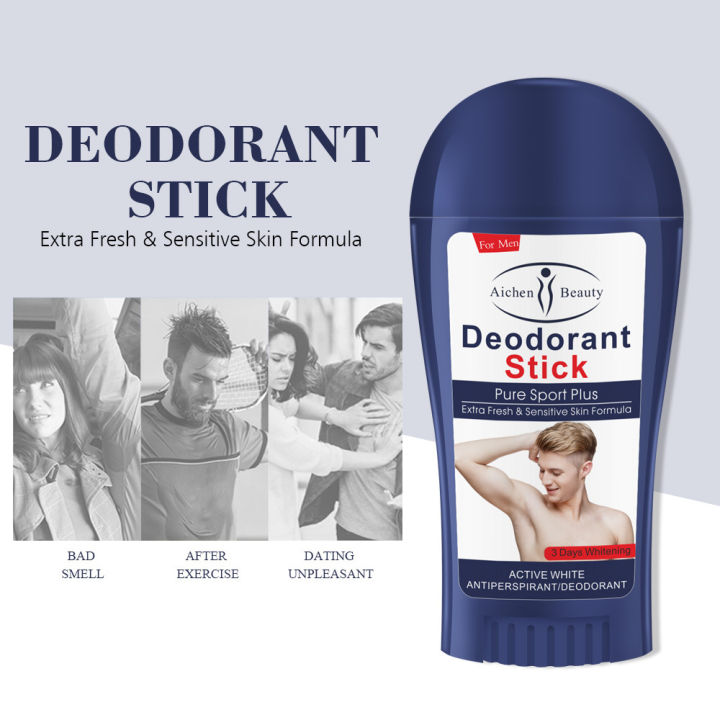 aichun-deodorant-stick-ป้องกันเหงื่อและไห้ตัวหอม-ระงับเหงื่อใต้วงแขน-ขจัดกลิ่นเหงื่อ-กลิ่นหอมบางเบา-ติดทน-ครีมกันเหงื่อสำหรับผู้ชาย-ระงับกลิ่นกาย-ครีมกันเหงื่อ-สารส้มสเปรย์-โรลออนผู้ชาย-เหงื่อ-สเปรย์ร