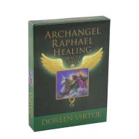 2022 New Archangel Raphael Healing Oracle Card English Version Tarots Board Game Suitable for Beginners with Guide Family Party Gift approving