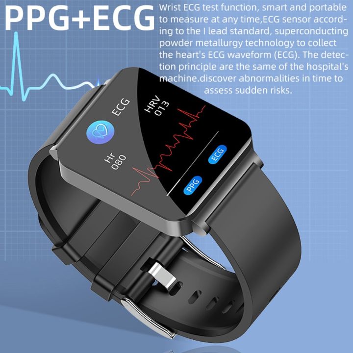 ecg-ppg-สมาร์ทวอท์ชผู้ชายเลเซอร์น้ำตาลในเลือดการรักษาความดันโลหิตสูงนาฬิการ่างกาย-smartwatch-20