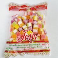 ?ถูกเวอร์? (Major rectangle) Jelly mixed sugar, Queen brand, jelly, fruit flavor, total 500 grams เยลลี่ คลุก น้ำตาล ตราควีน เยลลี่รสผลไม้รวม 500 กรัมJR6.3761❤ราคาพิเศษ❤