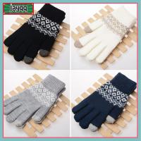 JAYQQ Unisex Gifts IPad Phone Wool Knitted Fashion Gloves Touch Screen Mittens