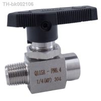 ▽ Ball valve 1/8 1/4 3/8 1/2 inch female to male thread stainless steel 304 straight through meter switch two way ball valve