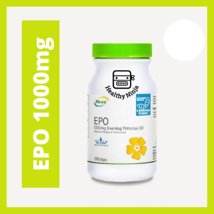 Nova EPO (100's) (Evening Primrose Oil) EXP 11/2024 Natural Omega6