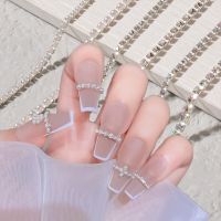 Pearl Claw Chain Shiny Nail Rhinestone AB Diamond Chain Nail Ornament Nail Art Decorations Can Be Cut DIY Jewelry Accessory NEW