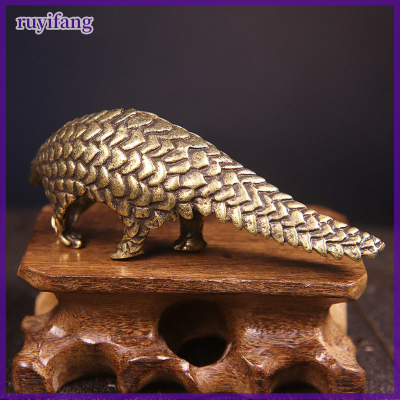 ruyifang PURE copper Pangolin figurines miniatures รูปปั้นสัตว์วินเทจตกแต่งบ้าน