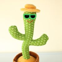 【Ready Stock】Tiktok Hot Cactus Plush Toy Talk Kaktus Bercakap Dancing Toy Song Plush Dancing Cactus Early Childhood Education Electric Cactus Same Style Twist Singing Dance Toys Birthday Gift