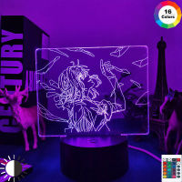 Anime Led Light Violet Evergarden for Bedroom Decor Night Light Birthday Gift Kids Room 3d Desk Lamp Manga Violet Evergarden