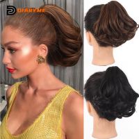 Synthetic Bouncy Curly Ponytail Hair Extensions Short Curly Wavy Pony Tail Female Claw Clip Ponytail High Ponytail Wig Natural H Wig  Hair Extensions