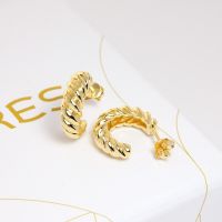 Moress Glam Croissant Earrings ต่างหูเงินชุบทอง