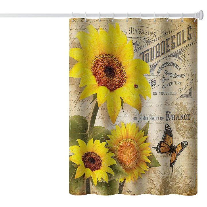 polyester-shower-curtain-sunflower-bathroom-waterproof-mildew-proof-partition-curtain-drawing-3d-digital-printing