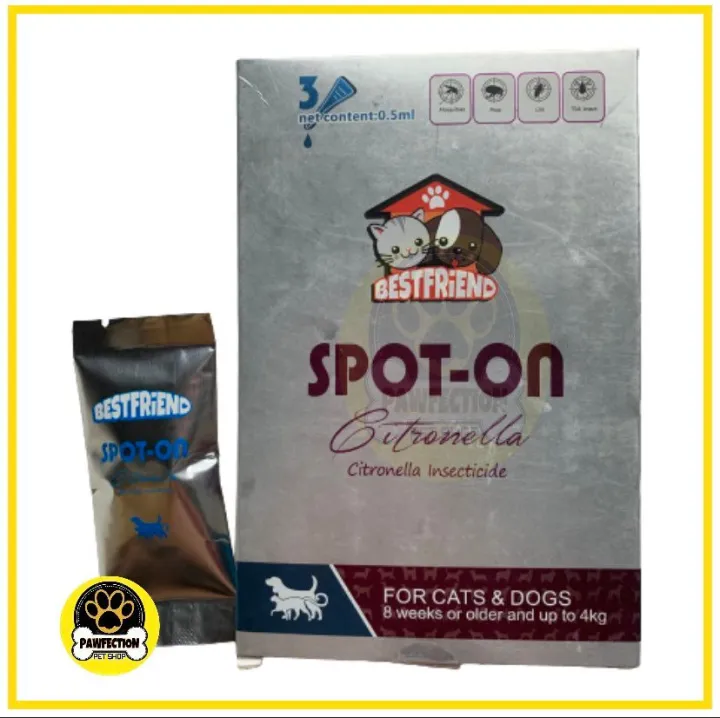 SPOT ON for Dogs and Cats Citronella insecticide (Sold per Pipette) [8