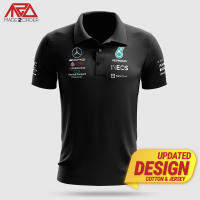 （You can contact customer service for customized clothing）2023 Latest Mid Year Update Design Mercedes Petronas Team F1 Polo Shirt(You can add names, logos, patterns, and more to your clothes)