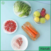 Hanak 100แผ่นฟิล์มติดพลาสติกหุ้มอาหารแผ่นเก็บความสดผ้าคลุมที่เก็บอาหารใช้ซ้ำได้