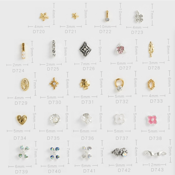 💥💎Nail Jewelry จิวติดเล็บ อะไหล่ โลหะตกแต่งเล็บ จิวเวลรี่เล็บ ติดเล็บ