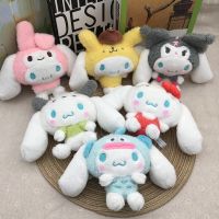 ขายส่ง10เซนติเมตร6ชิ้นชุด Kawaii Cinnamoroll cos H ello K Itty Melody Kuromi อะนิเมะยัดตุ๊กตารุ่นตุ๊กตาการ์ตูนจี้ของเล่นของขวัญ