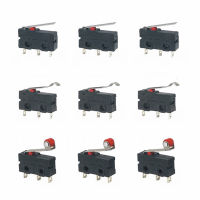 (10 ตัว) ลิมิตสวิทช์ 5A 250V 3 พิน KW11-3Z 3-Pin Micro Limit Switch Roller Lever Pulley 5A 250V Snap Action Push Microswitches