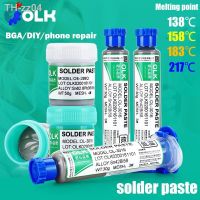 ❁❏✎ 30/50g Low Temperature Lead-free Syringe Smd Solder Paste Flux For Soldering Led Sn42Bi58 Sn63 SMD Repair Welding Paste