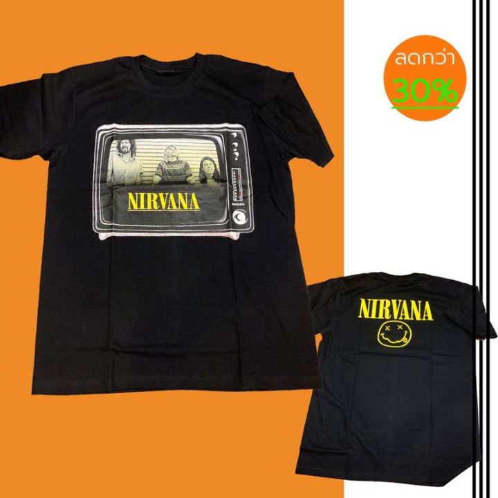 เสื้อวินเทจ-วงดนตรี-nirvana-แฟชั่นชาย-หญิง-แบบโอเวอร์ไซส์