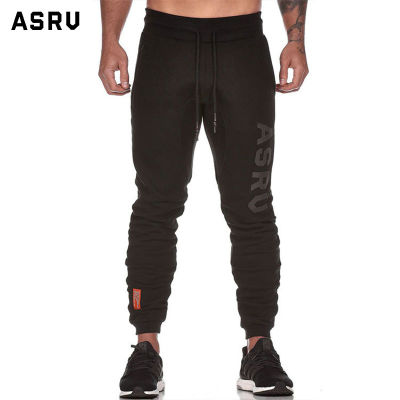 ASRV กางเกงขายาวลำลองใหม่สำหรับผู้ชาย,กางเกงเลกกิ้งทรงตรงกางเกงทรงหลวมพิมพ์ตัวอักษรขนาดใหญ่