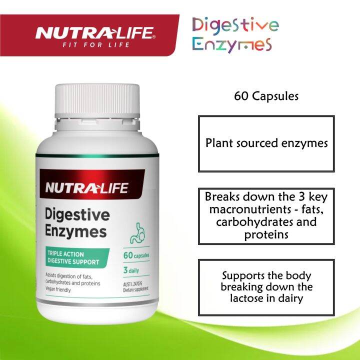 Nutra Life Digestive Enzymes 60's Lazada