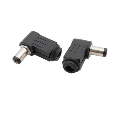 5/10/20Pcs 2.1 x 5.5mm Male DC Power Plug Jack Connector Right Angle 90 Degree L Shaped Plugs Adapter