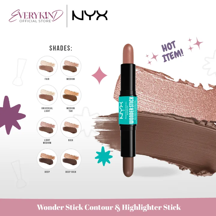 NYX Wonder Stick Contour and Highlighter Face Shaping, Contouring Cream Contour Lazada PH