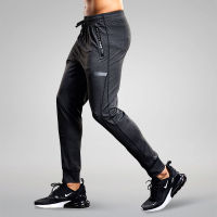 Mens Running Pants Quick-Dry Thin Casual Trousers Sport Pants With Zipper Pockets Sportswear Running Jogging Sportpants