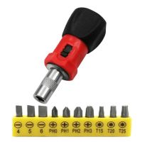 6.35mm Ratchet Screwdriver Handle Portable Ratchet Socket Screw Driver