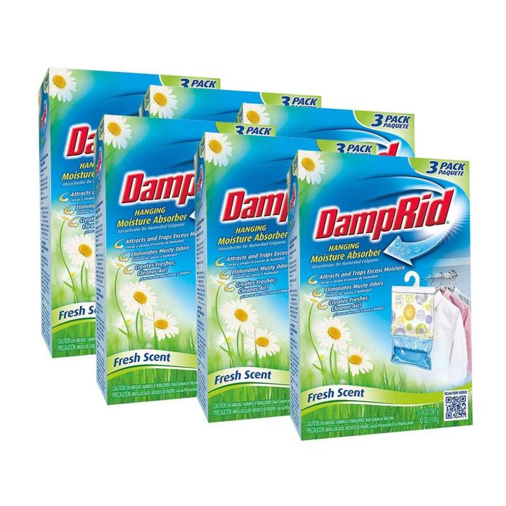 DampRid Hanging Moisture Absorbers 3-Pack - Fresh Scent