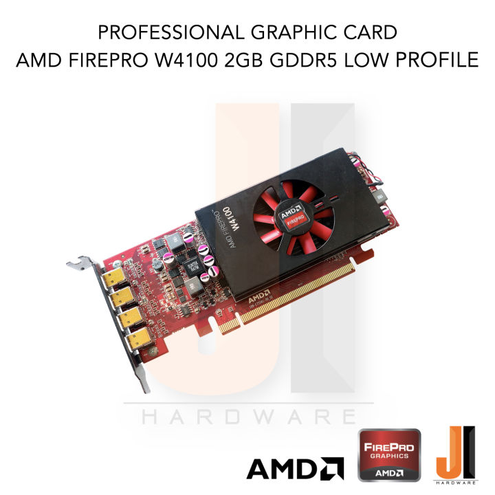 professional-graphic-card-amd-firepro-w4100-2gb-128-bit-gddr5-low-profile-มือสองสภาพดีมีการรับประกัน