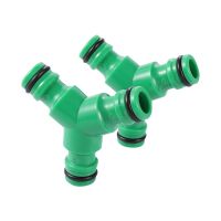 Y-type water pipe quick connector three-way hose connector diverter irrigation flushing pipe fittings repair connector 3 pcs