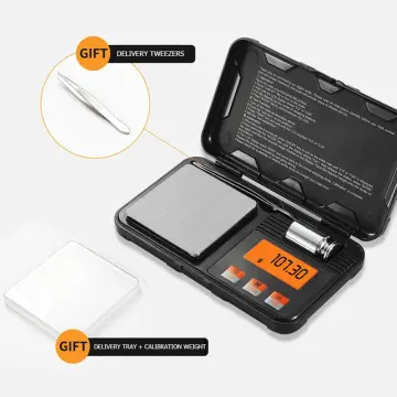 Milligram Scale 50g / 0.001g, Reloading Scale with 20g Calibration Weight ,  High Precision Jewelry Scale with Large LCD Display, MG Scale for Gold