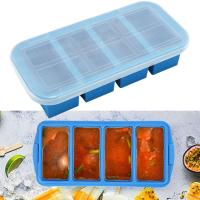 ถาดน้ำแข็ง Creative Anti-Deformed Food Grade 4 Grids Ice Cream Cube Maker Mold Kitchen Tools Ice Cube Mold Ice Cube Mold