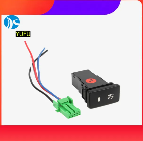 Dc12v Rear Fog Light Push Switch 4 Wire Button For Toyota Camry Prius Corolla Lazada Ph 2226