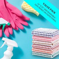 【jw】♛❃◑  Hot Dish Bulk Cotton Hand 10 Pack Dishcloth for Washing Dishes Rags Drying