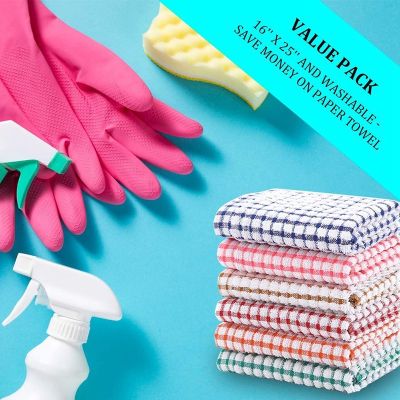 【jw】♛❃◑  Hot Dish Bulk Cotton Hand 10 Pack Dishcloth for Washing Dishes Rags Drying