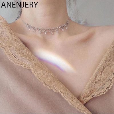 【CC】 ANENJERY Color Choker Necklace Clavicle Chain Jewelry Gifts S-N245