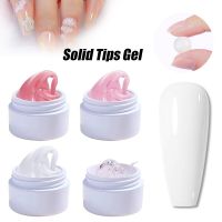 15 ml Solid Extension Nails Tips Nail Art UV Gel Carving 3D Stereo patch Glue Extend Soak Off UV Polish Non Sticky Hand Manicure Adhesives Tape