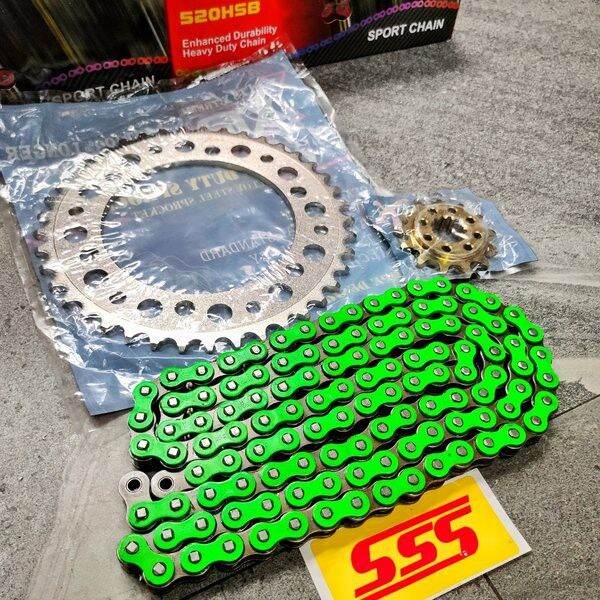 Gir set r25 mt25 new old gear set xtreme rantai sss up gir set gear