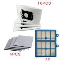 10PCS Dust Bags for s-bag and 2PCS Hepa filter 4PCS Motor cotton filter for Philips Electrolux FC9064 FC9104 FC9050 FC9056