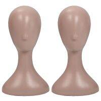 2X Lady High Plastic Head Wig Head Female Model Head Natural